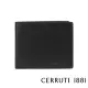 【Cerruti 1881】限量2折 義大利頂級小牛皮12卡短夾皮夾 CEPU05710M 全新專櫃展示品(黑色 贈原廠送禮提袋)