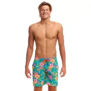 Funky Trunks Men's Blue Hawaii Long Johnny Short Swimwear, Men's Swimsuit