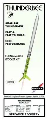 Flying Model Rocket Kit - OOP Semroc 'Thunderbee'