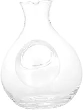BRIGHTFUFU Household Fast Wine Decanter Elegant Brandy Ice Wine Container for Home Use Glass Design for Enhancing Flavor and Presentation