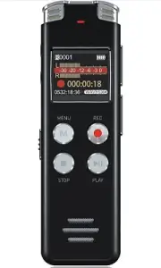 64GB Digital Voice Recorder Mini Portable Audio Recorder With USB MP3