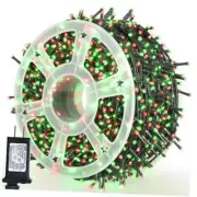 500 LED Christmas String Lights, 164FT 8 Lighting Mode with Red and Green