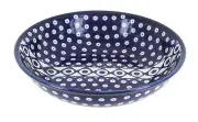 Blue Rose Polish Pottery Xena Large Salad Bowl