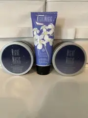 Lot 3 Avon Night Magic Evening Musk Perfumed Skin Softener Lotion & Hand Lotion