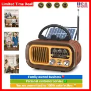 2024 Newest】 J-150 Small Retro Vintage Radio Bluetooth, Portable Radio AM FM ...