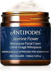 Jasmine Flower Menopause Facial Cream – Menopause Skincare for Redness, Sensitivity, Dehydration, and Blemishes - Organic Oat Extract, GABA & Manuka Honey – All Skin Types – 60ml