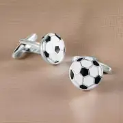 Unique Design Classic Men's Cufflinks 14K White Gold Plated 925 Sterling Silver