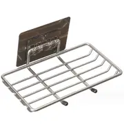 Soap Dish Holder, No Drilling, Wall Mounted Soap Holder Soap Tray Bar Soap Sponge Holder