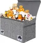 Large Toy Box Chest with Lid, Collapsible Sturdy Toy Storage Organizer Boxes Bin
