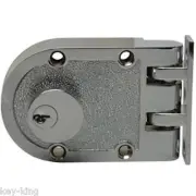 Double Cylinder Anti Jemmy Front Door Deadlock-Chrome Plate-RJP2CPDP-FREE POST