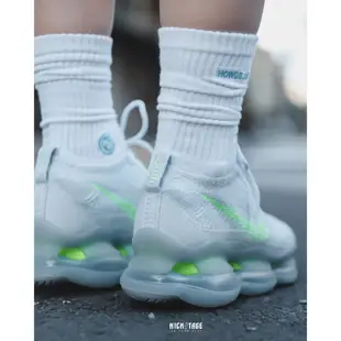 NIKE AIR MAX SCORPION FLYKNIT 淺藍 螢光綠 仙女鞋 針織 氣墊 厚底【DJ4702-400