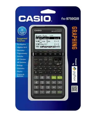 [3美國直購] CASIO fx-9750GIII 工程繪圖計算機 3MB 用 Python 語言寫程式