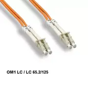 LOT 10pcs 8m OM1 LC to LC Multi-Mode Fiber Optic Cable 62.5/125 Duplex ATM