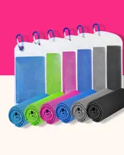 6 Pack Cooling Towels (47"x12") Ice Towel for Neck & Face, Yoga, Sports, Workout