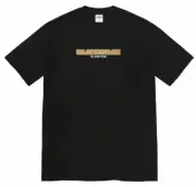 Authentic NWT Supreme Connected Logo Tee Tshirt Men- Black - LARGE