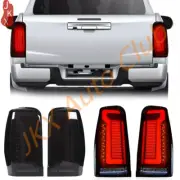 Pair Smoke LED Taillight Rear Lamp For Mitsubishi Triton L200 MR 2019 2020 2021 (for: Mitsubishi)