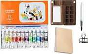 Watercolor Travel Set Pocket Artist - Painting Palette | Watercolor Painting Set for Travel Artists, Watercolor Painting Set, Pocket Watercolor Set, Sketch Kit