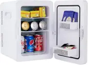 Mini Fridge, Portable 22L Car Fridge Makeup Refrigerators AC/DC Powered Cooler a