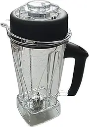 Blender Cup 2L Juicer Blender Pitcher Cup Lid Blade Parts Compatible for Vitamix 0109 TNC5200 6300 PRO500 Replace Knife Cup