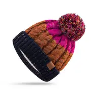 Adult Kid Children Cap Neckerchief Thickened Warm Winter Fleece Lined Knitted Hat Cuffed Beanie Skull Cap Circle Loop Scarf For Skiing Rose hat