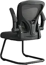 Upholstered Office Chair, Selected Thickened Steel Material, Strong Load Capacity, Ergonomic Computer Chair, Latex Cushion, Comfortable To Drive, Suitable For Home, Meeting Rooms(Black)