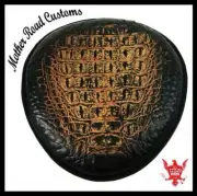 2015-2021 Indian Scout Back Rest Fits Stock Bracket Antique Brown Gator Leather