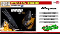 在飛比找Yahoo!奇摩拍賣優惠-☆麥可倉庫機車精品☆【APEXX KRV 薰黑 風鏡組】KR