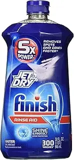 [Finish] Jet-Dry Rinse Aid, 32oz, Dishwasher Rinse Agent & Drying Agent