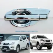CHROME HANDLE BOWL INSERT COVER DOUBLE CAB 4 DOORS DUAL ISUZU MU-X 4 DOORS SUV