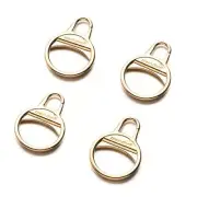 Gold Zipper Tab Replacement Ring Zipper Pull Repair Easy Use for Broken 4 gold