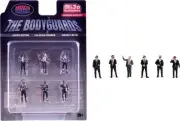 The Bodyguards 6 piece Diecast Figure Set Limited Edition for 1/64 Scale Models