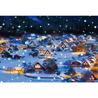 在飛比找蝦皮購物優惠-33-164 絕版300片日本進口拼圖 風景 下雪的白川鄉絕