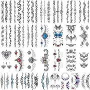 30 Sheets Waist Sexy Body Temporary Tattoo Sticker For Women Lady