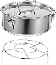 Cabilock 1Set Stainless Steel Round Mousse Pan Flan Baking Pan Steaming Rack Multi Functional Pastry Mold for Home Bakery Use Easy to Demold Versatile Cake Shape