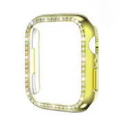 Nevenka Shiny Apple Watch Case Single Row Diamond for iWatch 8 7-Gold