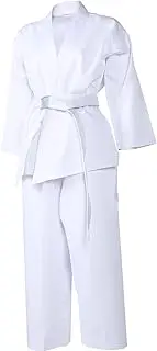 BESPORTBLE 1 Set Karate Uniform for Suit for Kids Professional Dresses Adult Man Dreses Elastic Waist Belt Taekwondo Pants Portable White Polyester Cotton Fitness