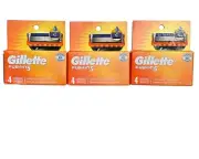 Gillette Fusion 5 Razor Blade Refill 12 Cartridges (3 Packs Total)