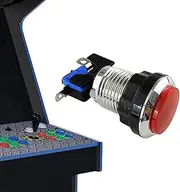 lisutupode Arcade Game Console Button, Small Button with Light for Arcade Machine, Bright Visual Game Console Supplies for Bedroom, Living Room, and Internet Cafe