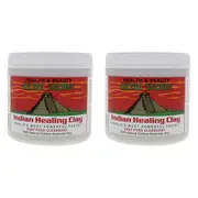 Aztec Secret Indian Healing Clay by Aztec Secret for Unisex - 1 lb Clay - Pack of 2