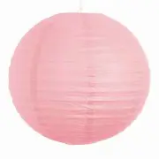 (Set of 3) Light Pink Paper Party Wedding Lanterns - 12", 16" and 20" sizes