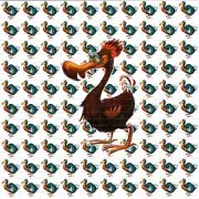 Dodo Bird BLOTTER ART perforated tabs psychedelic art
