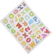 jojofuny 1 Colorful Wooden Letters and Numbers for Preschool Learning Educational Tool for and Recognition Tactile Fun
