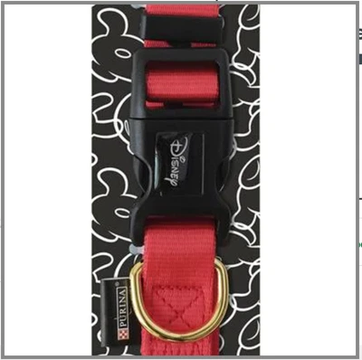 Purina Disney Mickey Mouse Dog Collar RED Medium