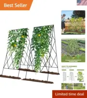 Stable 2-Pack Cucumber Trellis - Versatile Garden Support for Tomatoes and Vines