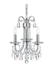 Crystorama 3-Light Othello Mini Chandelier Swarovski Spectra Crystal