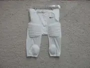 NEW Nike Compression Shorts Large Youth White Football Padded Dri Fit Swoosh Boy