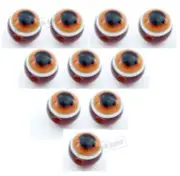 DIY lot 10 Brown LUCKY Evil Eye Kabbalah Beads Jewelry Making Craft Kits warps
