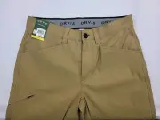 Orvis Tech Pant Men's Size 32x30 Antique Bronze Stretch Zip Pockets NWT