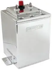 Aeroflow Single Pump Surge Tank Suits 40mm Fuel Pumps Polished - AF77-4055