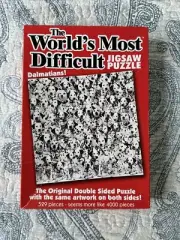 The Worlds Most Difficult Jigsaw Puzzle Dalmations 529 Pieces Double Sided NOB